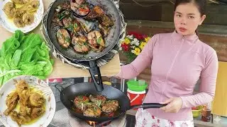 Countryside Cooking: Braised Fish and Crispy Fried Chicken Drumsticks 