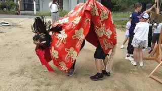 令和7年(2025年)香川県三木町鹿庭中組獅子連！傘揃い前半！