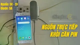 Chế nguồn trực tiếp cho điện thoại, không cần pin