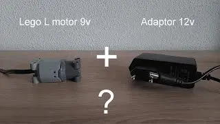Lego L motor 9v + Adaptor 12v = ? | LEGO TECHNIC