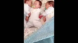 Triplets 😍 #funny #triplets #chinesetriplets #cute #tripletsmom #baby #lifewithtriplets #cutebaby