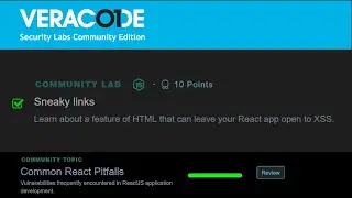 Sneaky Links - Common React Pitfalls - Veracode Security Labs Community Edition (free)