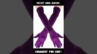 velvet long gloves 🧤 comment for link#gloves #longgloves #new