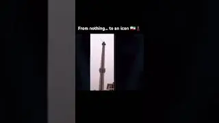 Watch Milad Tower rise in seconds 🗼🇮🇷 #Shorts