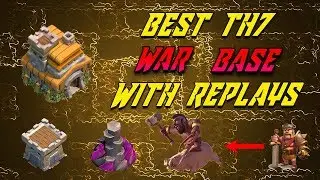 Best TH7 War Base [Anti DragLoon] 2019 With Replays! - 