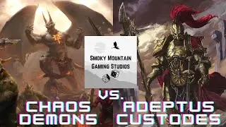 Chaos Demons Vs. Custodes Warhammer 40k Live Competitive Chapter Approved 25-26 Battle Report