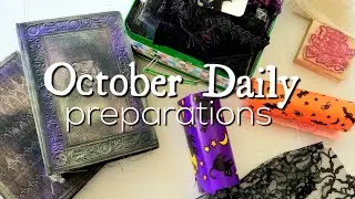 October Daily Prep 2019 - Upcycled Books | Soft Cover Book | Embellishment Kit