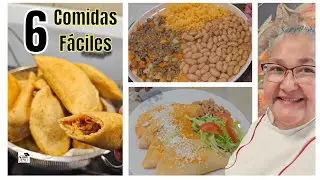 6 Comidas FÁCILES y Rendidoras | Recetas Caseras para Toda la Semana