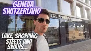 Between two shopping streets in Geneva, Switzerland