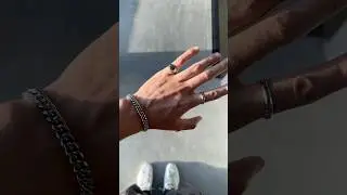Highest ranked bracelet and rings in men&rsquo;s jewelry (Cuban chain and minimal rings)