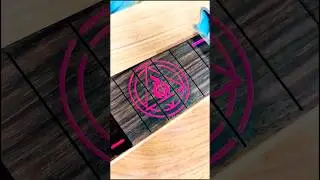 Custom inlay on the Fretboard