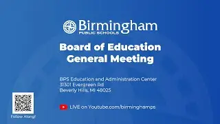 Birmingham Public Schools Board of Education Meeting 1/20/2026