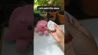 DIY Stone art 🐞😱 #shortvideo #art #painting #diy #pinterest #acrylicpainting #stone #diycrafts #fyp