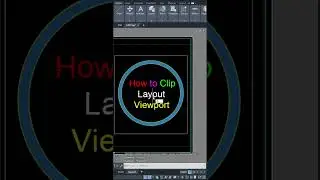 AutoCAD Tips - 27 Clip Layout Viewport Boundary #Shorts