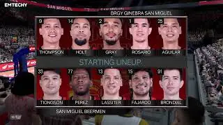 San Miguel Beermen VS Brgy Ginebra  PBA 2K  - Jan 11, 2026
