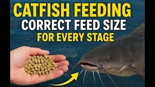 Stop Wasting Feed! Right Catfish Feed Size for Fingerlings to Table Size.