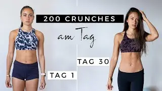 30 TAGE TRANSFORMATION | 200 Crunches AM TAG f&uuml;r 1 MONAT | Das Ergebnis ist UNGLAUBLICH 😃