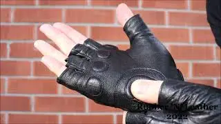 Mil-Tec Tactical Fingerless Leather Gloves