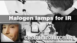 Halogen lamp for infrared photography IR and Infrared reflectography IRR