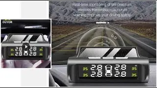 Умная Автомобильная TPMS система контроля давления в шинах Солнечная