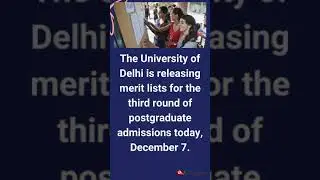 Du PG Admission 2021:3rd Merit list For Delhi University PG Courses Today At Admission.uod.ac.in #du