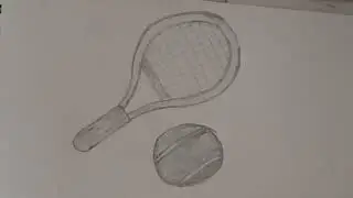 how to draw table tennis racket ball#racket ball