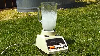 Osterizer Blender Destruction with Salt Water Burnout