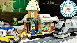 Lego Train Winter Village Station Set 10259 Speed Build