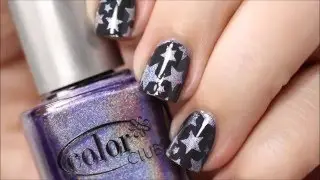 Holo stars using vinyls & simply peel