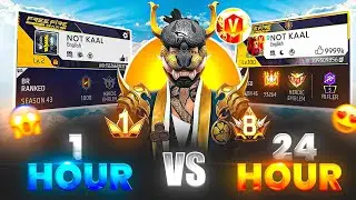 Transforming ₹1 Noob ID into ₹10,00,000 PRO ID in Just 7 Days 😱 – Garena Free Fire