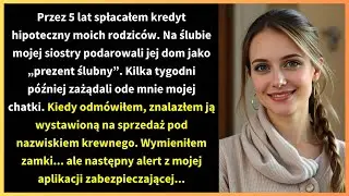 Przez 5 lat spłacałem kredyt hipoteczny moich rodziców. Na ślubie mojej siostry podarowali jej dom