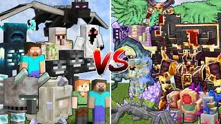 All MINECRAFT STRONGEST MOBS vs ALL L_ENDER'S CATACLYSM MOBS | Minecraft Mob Battle