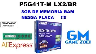 ✔ Placa Mãe Asus P5G41T-M LX2/BR Com 8gb de Ram! ✔