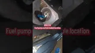 BMW F30 fuel pump control module location
