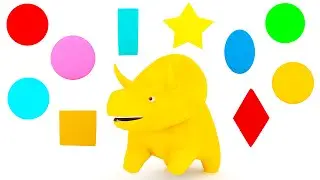 Learn Shapes and Colours with Dino the Dinosaur | Educational cartoon for children & toddlers