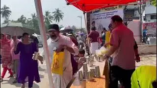 Butter Milk Distribution - Lions Club Of Olavakkode, Kerala, India