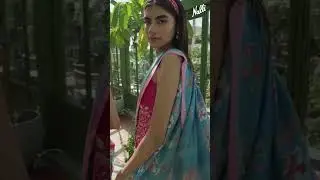 Nupur Blue floral design saree from Chintz Collection