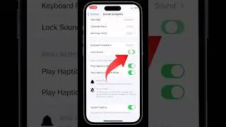 How to Turn Off Lock sound on iPhone 🔒📵#lock #sound