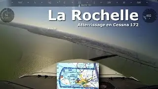 Atterrissage La Rochelle (Cessna 172 w/ ATC communications subtitled)