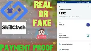 Payment proof skill clash apk gameing   100 ₹ par minutes