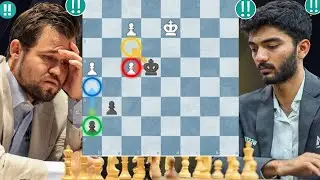 Perfect Chess Game : 154 By Magnus Carlsen vs Gukesh Dommaraju #chess #chessgames #chessproblems 