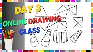 Online drawing class | Day 3 | সহজ আঁকা শেখার ক্লাস #online #drawing #class #bengali