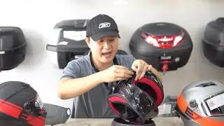 Hướng dẫn tháo lắp kính và lót mút Fullface EGO E7