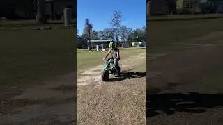 Coleman Minibike BT200X Predator Ghost 212cc, with Vevor 30 series Torque Converter. First Ride!
