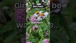 Girls can be fierce warriors..