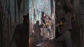Processing Firewood #stihl #vintagechainsaw #chainsaw #brothers #outdoorsman #bushman