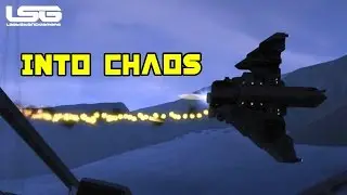 Space Engineers -  Fighter Battle Into Chaos