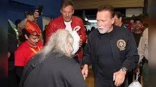 Arnold Schwarzenegger Truthahn Aktion mit Ralf Moeller