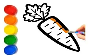 How to draw Carrot 🥕🥕 drawing video step by step for kids video