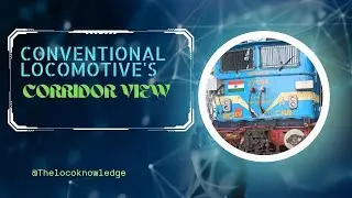Conventional Locomotive's Corridor view(WAG7) with static Converter